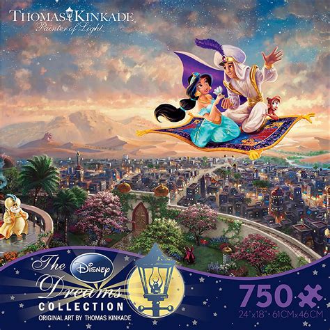 Ceaco Thomas Kinkade The Disney Collection Aladdin Jigsaw Puzzle 750