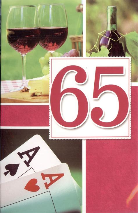 Wenskaart voor een 65 jarige