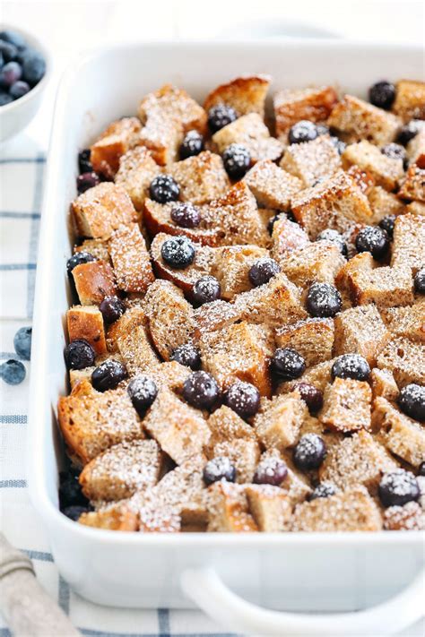 Overnight Blueberry French Toast Casserole Eat Yourself Skinny