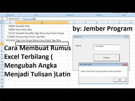 Lokasinya ada di tab home, group editing. Cara Membuat Rumus Excel Terbilang ( Mengubah Angka ...