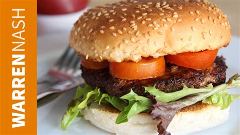 Pork and beef burger patties that are so juicy and meaty with the best homemade mayo that you have ever had on. Beef Burger Recipe - Homemade with Ground Beef - Recipes by Warren Nash - YouTube