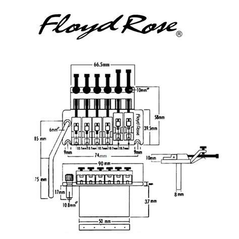 Floyd Rose Original Tremolo System Kit Black Favorable Buying At Our Shop