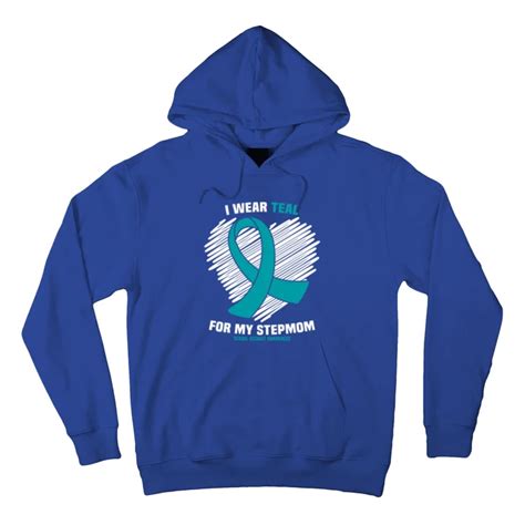 I Wear Teal For My Stepmom Sexual Assault Awareness T Hoodie Teeshirtpalace
