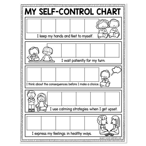 1st And 2nd Grade Social Emotional Learning Self Control Unit