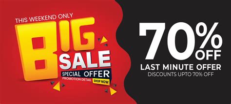 Big Sale Discount Banner Template Promotion Vector Illustration 2453533