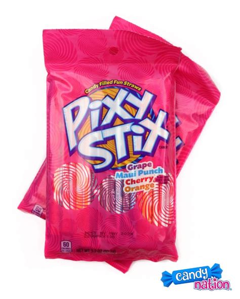 Pixy Stix Peg Bags 6 Pack Of Fruit Candy