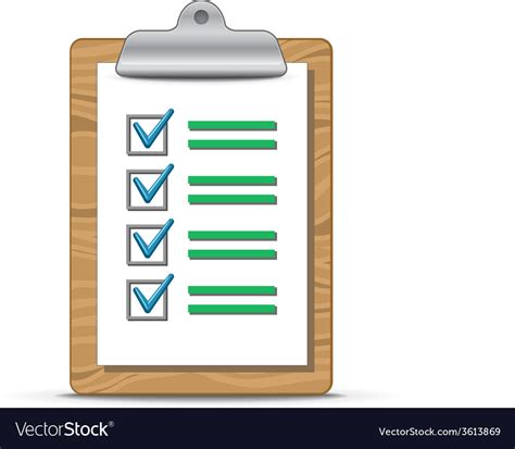 Clipboard And Checklist Royalty Free Vector Image