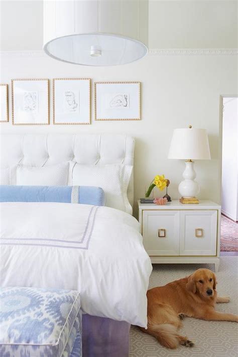 Shop for white and gold curtains at bed bath & beyond. White Bedroom with Blue and Purple Accents - Transitional ...