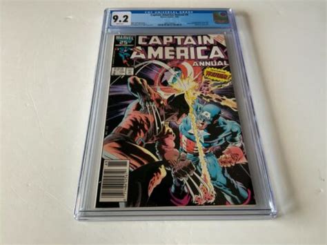 CAPTAIN AMERICA ANNUAL 8 CGC 9 2 WHITE PS NEWSSTAND WOLVERINE MARVEL