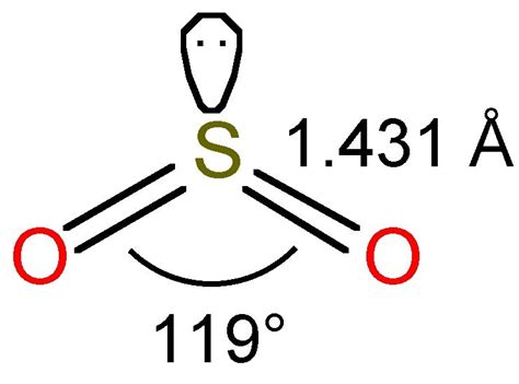 So2sulfur Dioxide Lewis Structure Hybridization Molecular Geometry
