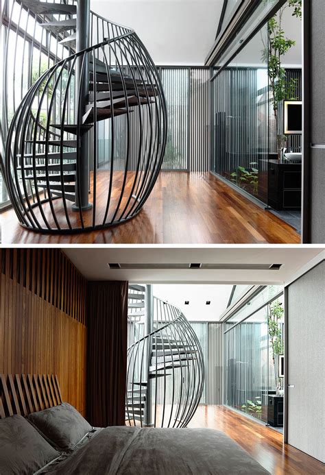 The going of spiral staircase is measured in the centre of the tread and at either side 270mm from the tread edge (see below). CONTEMPORIST: 16 Modern Spiral Staircases Found In Homes ...