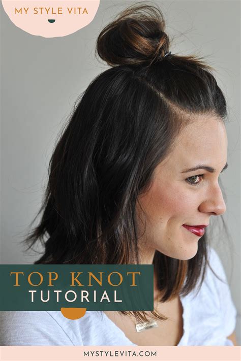 Learn How To Do The Trendy Half Top Knot On Short Or Long Hair Check