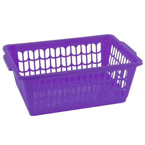 ybm home small plastic storage basket for organizing kitchen pantry countertop bathroom