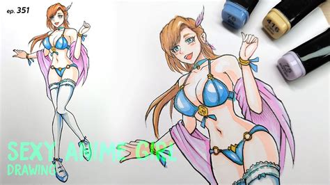 How To Draw Sexy Anime Character Manga Style Sketching Anime Character Ep 351 Youtube