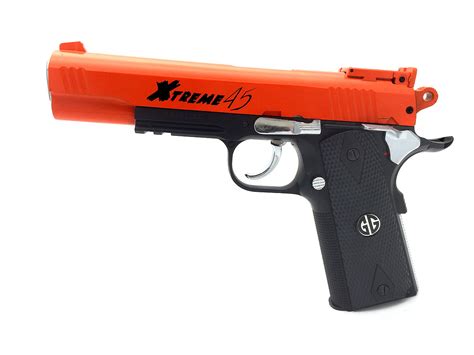 Gandg Xtreme 45 Full Metal Co2 Airsoft Pistol In Orange Bbguns4less