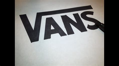 How To Draw The Vans Logo Logo Drawing Youtube