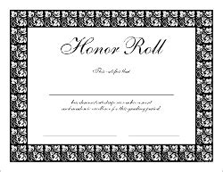 A spa gift certificate is one of a kind gift certificate template that is related to beauty products. b honor roll | The Honor Roll certificates are 8.5 x 11 ...