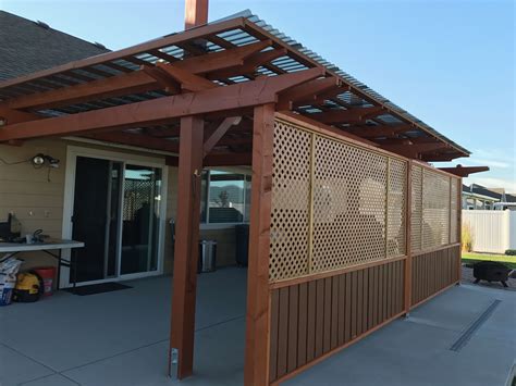 Patio Screen Wall Backyard Improvements Backyard Outdoor Structures