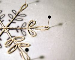 String Snowflake  Free Craft Project