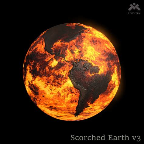 3d Asset Scorched Earth V3 8k Pbr Cgtrader