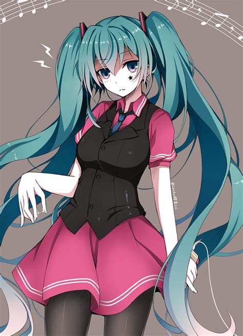 Hatsune Miku Vocaloid Drawn By Luckykeai Danbooru