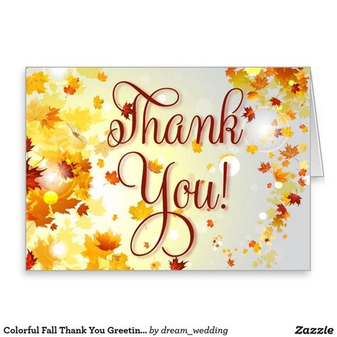 21 Best Fall Thank You Cards Images On Pinterest Autumn Fall Season