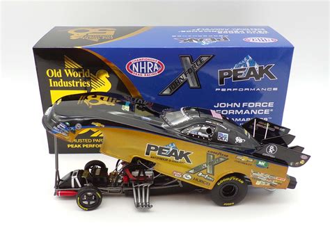 John Force 2023 Old World Industries 50 Years 124 Funny Car Nhra Diecast