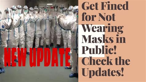 Get Fined For Not Wearing Masks In Public YouTube