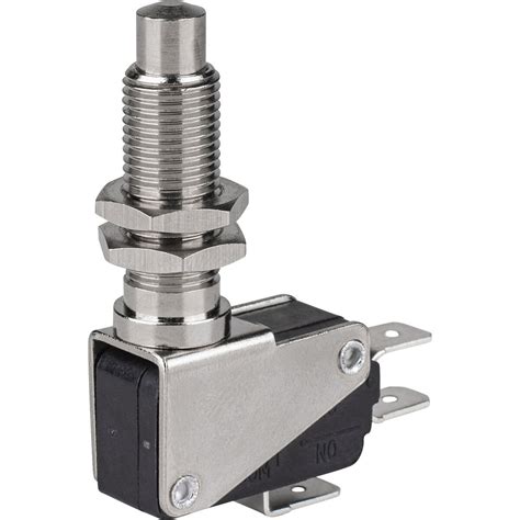 Spdt Momentary Snap Action Micro Switch With Long Metal M10 Shaft And