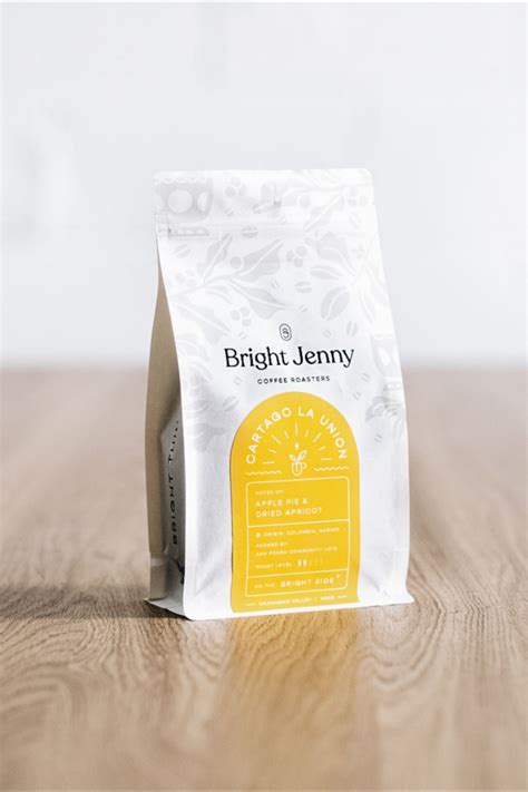 Bright Jenny Coffee Coffee Label Coffee Bag Design Coffee Packaging