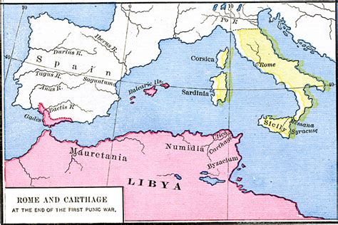 Rome And Carthage At The End Of The First Punic War