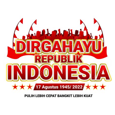 17 Agustus Vector Design Images Hut Ri 77 Dirgahayu Republik Indonesia