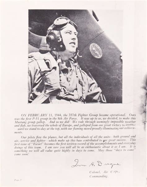 357th Escort Anniversary Issue Bud Anderson To Fly And Fight