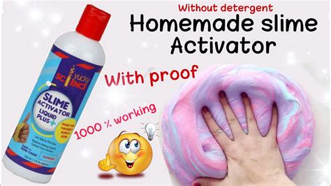 How To Make Slime Activator At Home Without Borax With Proof Slime