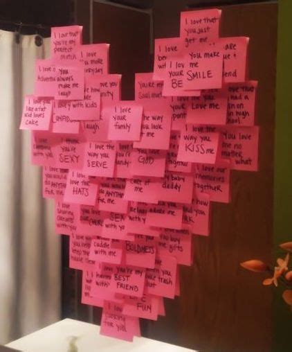 Romantic Love Messages On Post It Notes