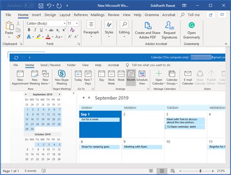 How To Export Outlook Calendar To Word