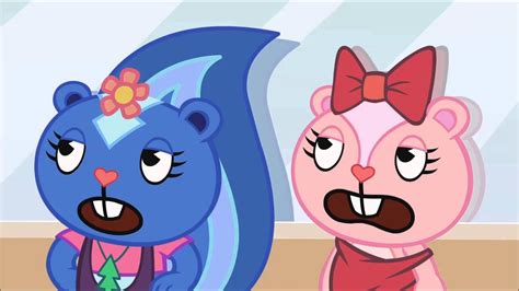 Happy Tree Friends Disco Bear Tries To Flirt With Giggles And Petunia