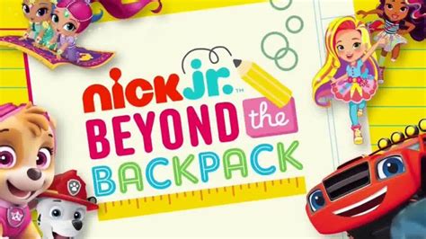 Nick Jr Tv Commercial Beyond The Backpack Healthy