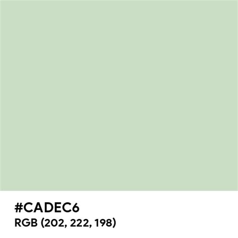 Cucumber Color Hex Code Is Cadec6