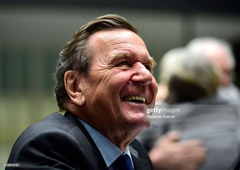 Former German Chancellor Gerhard Schroeder Attends A Celebration Of