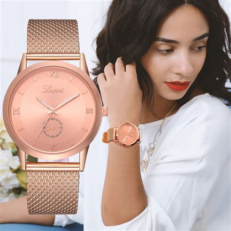 lvpai women s casual quartz silicone strap band watch analog wrist watch womens watches