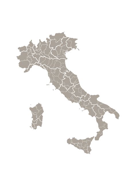 Cartina Italia vettoriale suddivisione province by xtremeflier on ...
