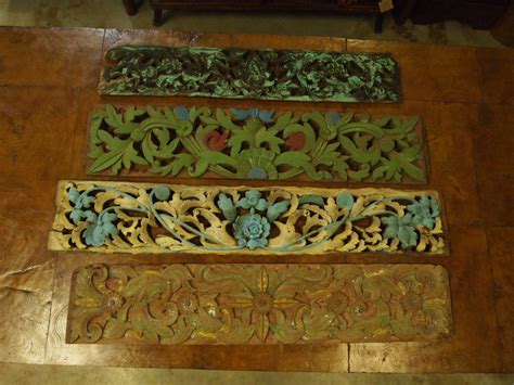 Shop for the masterpiece black chairside chest by butler at. Carved Teak Panels from Antique Indonesian Doors are ...