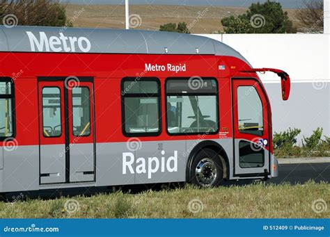 Modern Bus Stock Image Image Of Clean Metropolitan Angeles 512409