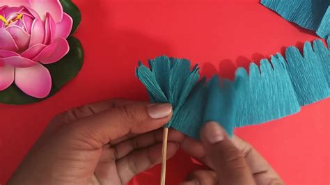 Crepe Streamer Flowers Crafting Papers