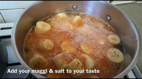 How To Make Nigerian Yam And Plantain Porridge Youtube