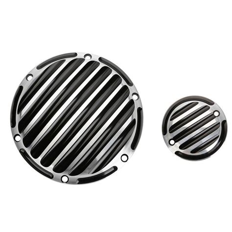 5 hole derby timer engine timing cover for harley road king dyna softail electra street glide blackline street bob low rider chrome. Aluminum Finned Derby Timing Timer Cover For Harley ...