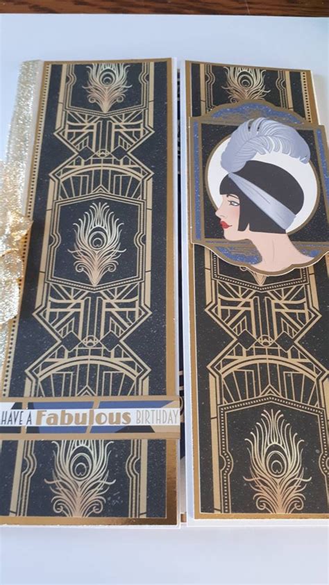Large Art Deco Cards Etsy