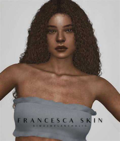 𝑭𝑹𝑨𝑵𝑪𝑬𝑺𝑪𝑨 𝑺𝑲𝑰𝑵 𝒃𝒚 𝒔𝒊𝒎𝒔3𝒎𝒆𝒍𝒂𝒏𝒄𝒉𝒐𝒍𝒊𝒄 Patreon The Sims 4 Skin Sims