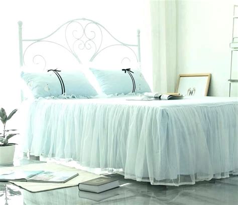 75l x 54w x 14h, queen/king: Free Light Aqua Blue Bed Skirt - AanyaLinen | Luxury ...